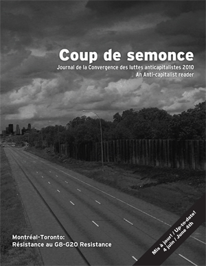 Coup de semonce, Journal de la CLAC-Montréal, hiver 2010