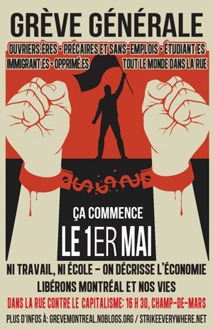 1er mai 2012, Grève générale